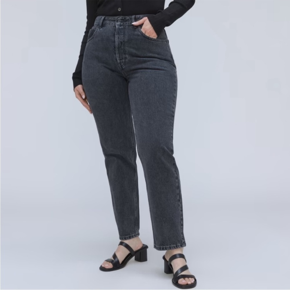 Everlane The Curvy ’90s Cheeky® Jean Washed Black Size 29 Straight Leg Ankle